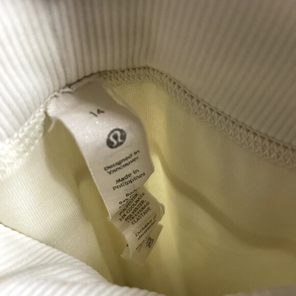 Women's Cream Drawstring Pants - Picture 4 of 5